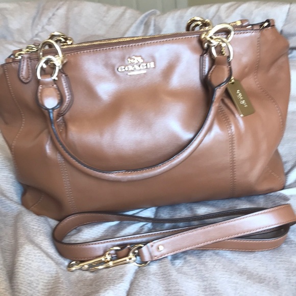 Coach Handbags - Coach Collette”leather carry tote satchel”